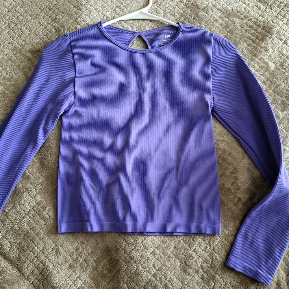 Eye‎ Candy Purple Long Sleeve Top